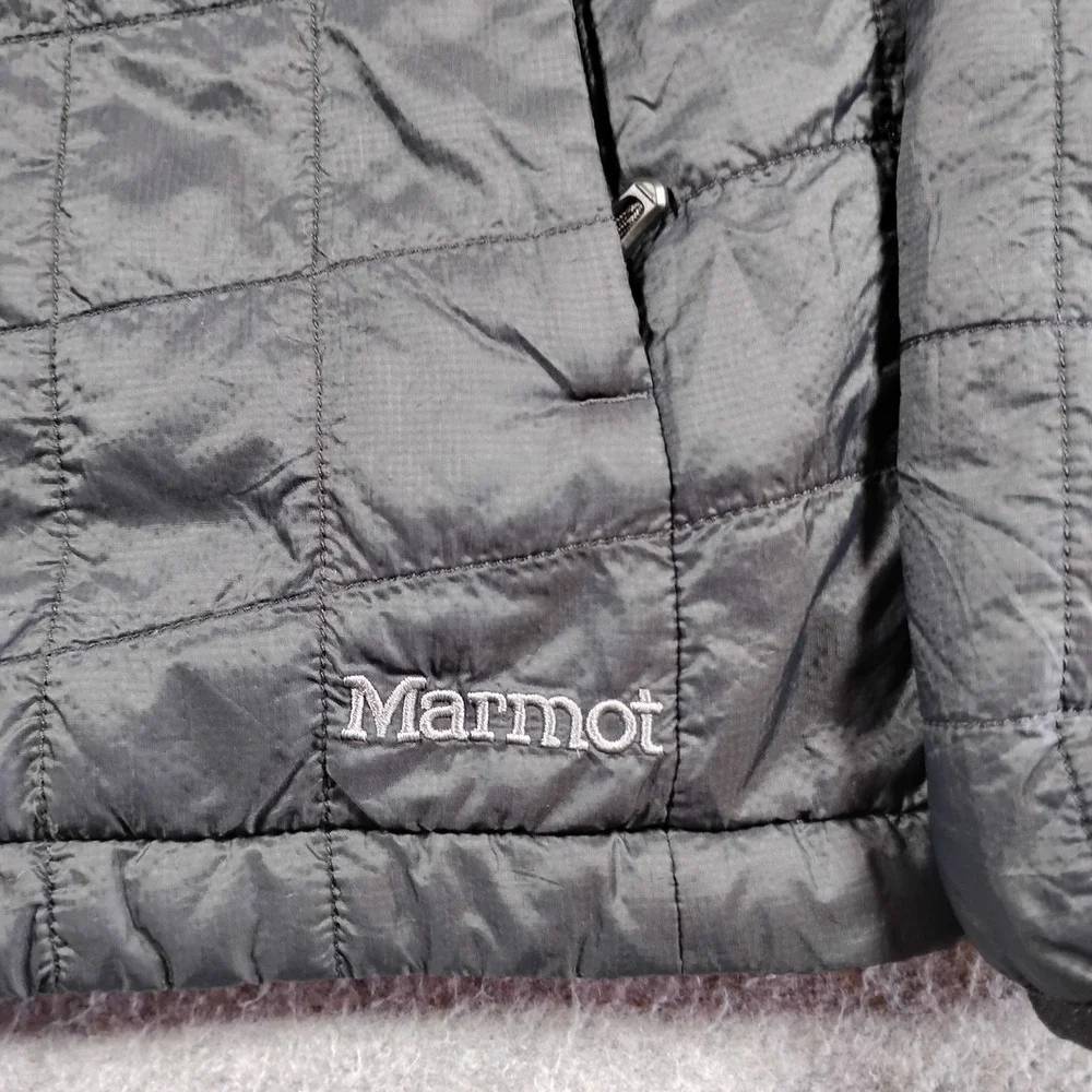 Marmot Womens Calen Quilted Puffer Jacket Black Primaloft Medium K77970